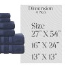 Home Weavers Elegance Essentials 550GSM 100% Cotton Zero Twist Super Absorbent Bath Towel Set - 2 of 4