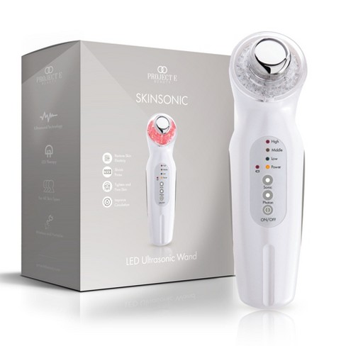 SkinSonic LED Ultrasonic Wand by Project E Beauty | LED Light Therapy | Vibration Therapy | Collagen Boost | Anti-Aging | Anti-Ance | Anti-Blemish - image 1 of 4