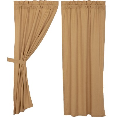 Simple Life Flax Khaki Short Panel Set of 2 63x36 VHC Brands