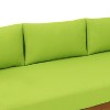 Claremont Outdoor 3 Seater Acacia Wood Daybed with Cushions Teak/Green - Christopher Knight Home: UV-Resistant, Water-Repellent Patio Sofa - 2 of 4