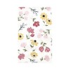 Hudson Baby Infant Girl Cotton Flannel Burp Cloths, Soft Painted Floral 10 Pack, One Size - 3 of 4