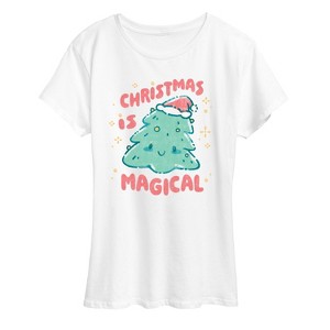 Women's - Instant Message - Christmas Is Magical Short Sleeve Graphic T-Shirt - 1 of 4