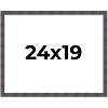 PosterPalooza | Slim Profile Brown Picture Frame - UV Acrylic, Backing Board, Hanging Hardware Included - 2 of 4