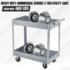 2 Tray Tool Cart, 400 LBS Capacity Rolling Tool Carts On Wheels, Heavy Duty Utility Cart with Pegboard, Mechanic Tool Storage Cart for Garage - 3 of 4