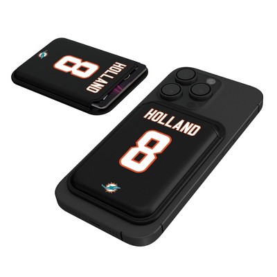 Keyscaper NFL Miami Dolphins Players Game Tactic Black Magnetic Credit Card Wallet