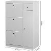 KTMBDW Shoe Cabinet with 3 Flip Drawers, Modern Slim Hidden Wood Shoe Cabinet,Freestanding Shoe Storage Cabinet for Entryway Hallway, White - 4 of 4