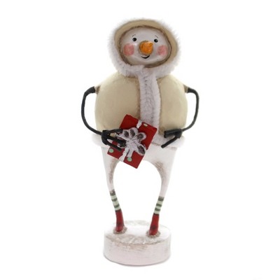 Lori Mitchell 6.75" The Gift Of Giving Snowman Christmas Present  -  Decorative Figurines