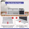 BestMassage Tortoise Habitat Wooden Tortoise House Removable Tray for Small Medium Animals, Gray - 4 of 4