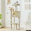 JIONJOY 44-Inch Cat Tower with Large Condo & Climbing Ladder, 3 Perches & 2 Condos - 2 of 4