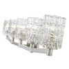 Aubrey 5-Light Vanity Light - Elegant Glass Shades & Brushed Nickel Mount - Dimmable - 3 of 4