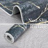 Washable Area Rug with Modern Abstract Branch Print for Bedroom, Non-Slip Backing, Soft Low-Pile Floor Carpet for Living Room, Kitchen - 4 of 4