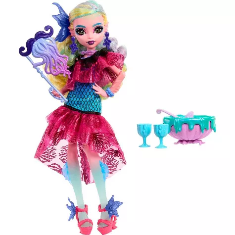 Monster High Lagoona Blue Fashion Doll in Monster Ball Party Dress with Accessories, image 4 of 7 slides