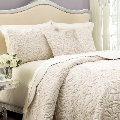 vue signature plush decor charlotte faux fur coverlet collection