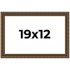 PosterPalooza | Sculpted Gold Picture Frame - UV Acrylic, Backing Board, Hanging Hardware Included - 2 of 4
