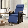 Tangkula 2PCS Patio Rattan Lounge Chair PE Wicker Recliner Chair w/ Adjustable Backrest & Footrest - 3 of 4