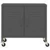 CLIHOME Heavy Duty Storage Cabinet, Freestanding File Cabinet with Wheels for Home Office, Industrial Style - 3 of 4