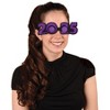 Beistle 2025  Glittered Plastic Eyeglasses, (3/Pkg) Multicolored - 2 of 4
