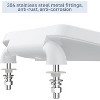 Elongated Toilet Seat, Slow Close Quiet Lid, Never Loosen Design, Durable Polypropylene, Easy to Install and Clean, 19" Biscuit Color - 2 of 4