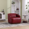 CAVINAS Upholstered Accent Chair with Swivel Functionality,Modern Barrel Chairs for Bedroom,Reading Room - 2 of 4