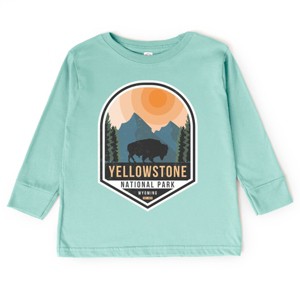 The Juniper Shop Yellowstone National Park Badge Toddler Long Sleeve Tee - 1 of 4