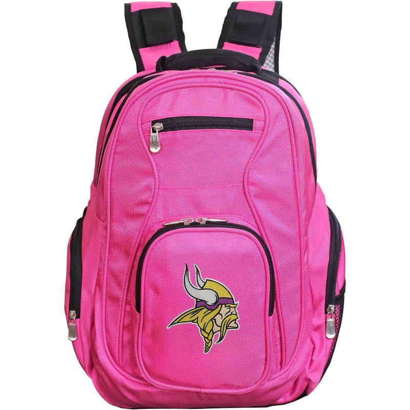 NFL Minnesota Vikings Premium 19&#34; Laptop Backpack - Pink, 1 of 2