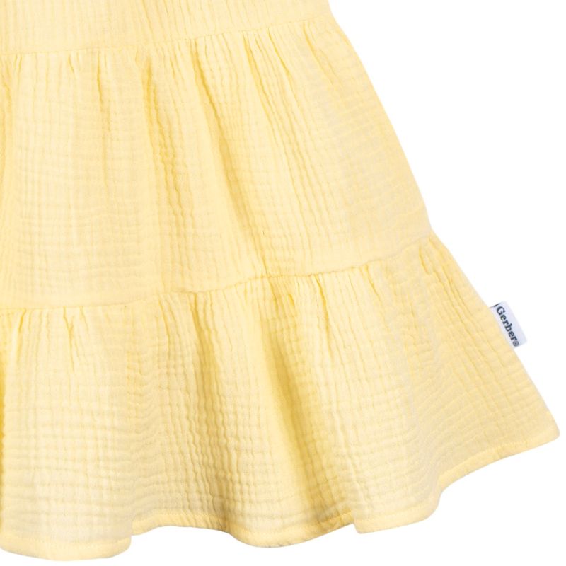 Gerber Toddler Girls' Sleeveless Gauze Dress, 4 of 6