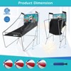 Gymax Two-Player Basketball Arcade Game with 8 Play Modes and Digital Scoreboard Green - 4 of 4