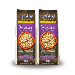 DeLallo Gluten-Free Flour Pizza Kit, 17.6 oz Bag, (2 Pack) - 1 of 4