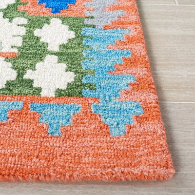 Aspen 7' Square Multicolor Handmade Wool Area Rug