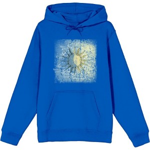 Celestial Tropics Sun Long Sleeve Adult Hooded Sweatshirt - 1 of 3