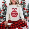 Simply Sage Market Women's Merry Christmas Ornaments Long Sleeve Garment Dyed Tee - 2 of 4