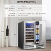 30-inch Fridge,31 Bottles & 100 Cans,Dual zone independent control cooler,Beverage Refrigerators with Adjustable shelves,Quiet Compressor,LCD Screen - 2 of 4