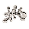 HomeRoots 7" Silver Metal Tabletop Sculpture - 3 of 4