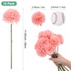 Unique Bargains Plastic Silk Durable Artificial Chrysanthemum Ball Flowers 11" - 3 of 4