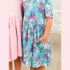 RuffleButts Toddler Girls Knit Short Sleeve Twirl Dress - 4 of 4