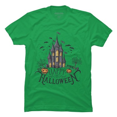 Men's Design By Humans Happy Halloween By darkstroke T-Shirt