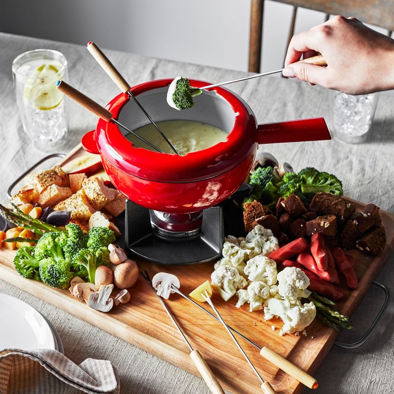 ZWILLING 8-in Fondue Pot Set with 6 Forks, For Chocolate, Caramel, Cheese, Sauces and More, 2 of 9