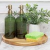 Darware 16oz Glass Pump Bottles 2pc Set; Soap Dispensers w/ Brushed Metal Pump Tops - 2 of 4