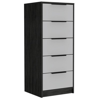 NicBex 5 Drawer Dresser for Bedroom,Modern Style Drawers with Black Handle,Dressers for Kids Room,Living Room,Entry and Hallway