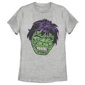 Women's Marvel St. Patrick's Day Hulk Face T-Shirt - 1 of 4