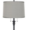 360 Lighting Dyna 58" High Black and Platinum Gray Shade 2-Light Floor Lamp - 2 of 4