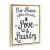 Stupell Industries Endless Love & Laundry Black Framed Floater Canvas Wall Art - 3 of 4