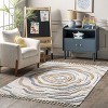 Nuloom Adette Floral 4x6 Indoor Area Rug for Living Room Bedroom Dining Room Nursery Kitchen, Beige/Ivory - 2 of 4