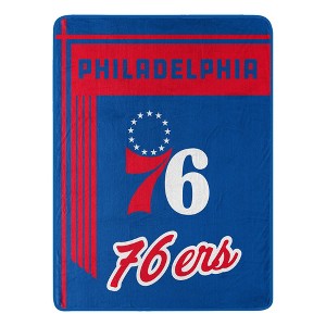 NBA Philadelphia 76ers Microfiber Plush Throw Blanket - 1 of 4