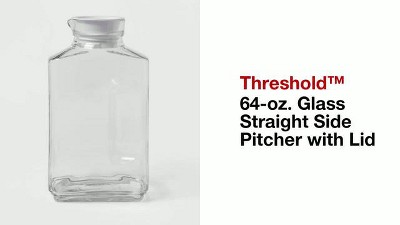 67oz Glass Pitcher with Stainless Steel Lid - Threshold™