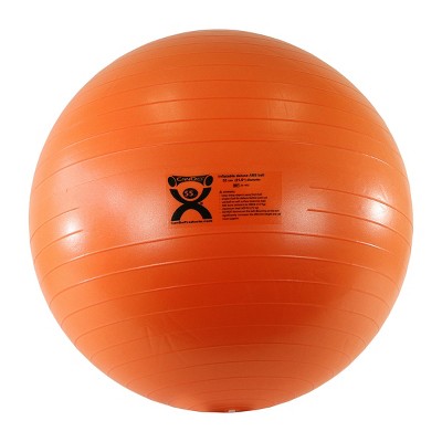 Cando Inflatable Exercise Ball - Abs Extra Thick - Orange - 22" (55 Cm ...