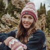 MUK LUKS Women's Cuff Knit Beanie, Canyon Rose, One Size - 3 of 3