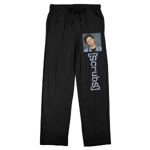 Scrubs J.D. Men's Black Sleep Pajama Pants - 1 of 4