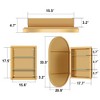 CSBDHOME 21" W x 34" H Recessed Medicine Cabinet - 3 of 4