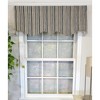 RLF Home Runner Stripe Regal 3" Rod Pocket Lining Luxurious and Elegant Window Treatment Valance 50" x 17" Gray - image 2 of 4